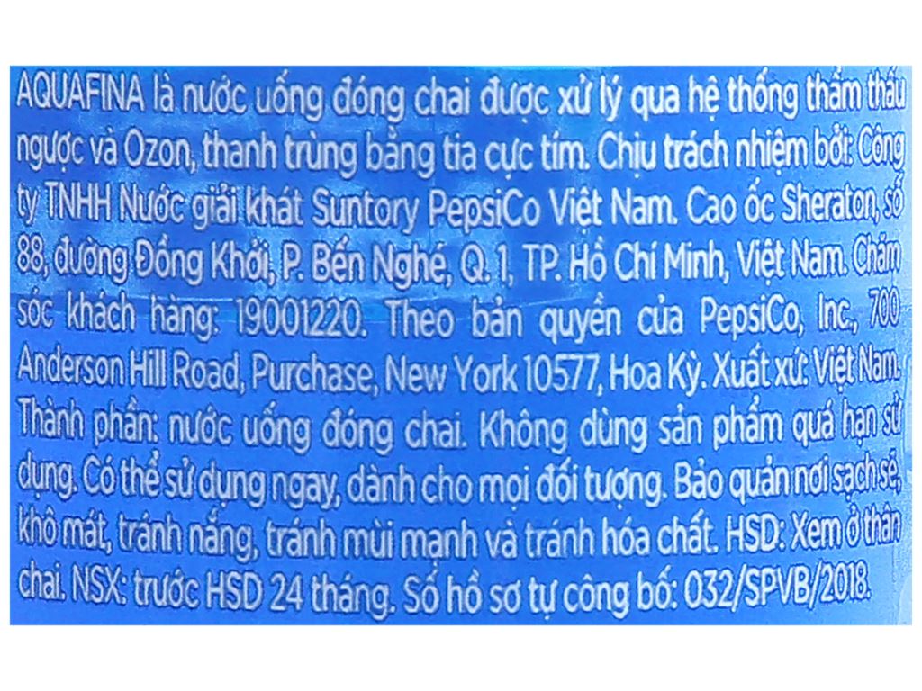 Nước tinh khiết Aquafina 500ml